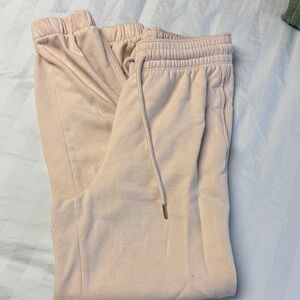 H&M Cream Jogger Pants